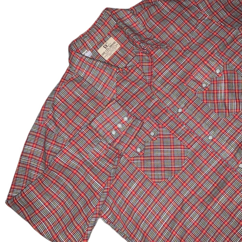Dee Cee Brand Men's Long Sleeve Sawtooth Snap Pocket Western Shirt Size 16 1/2